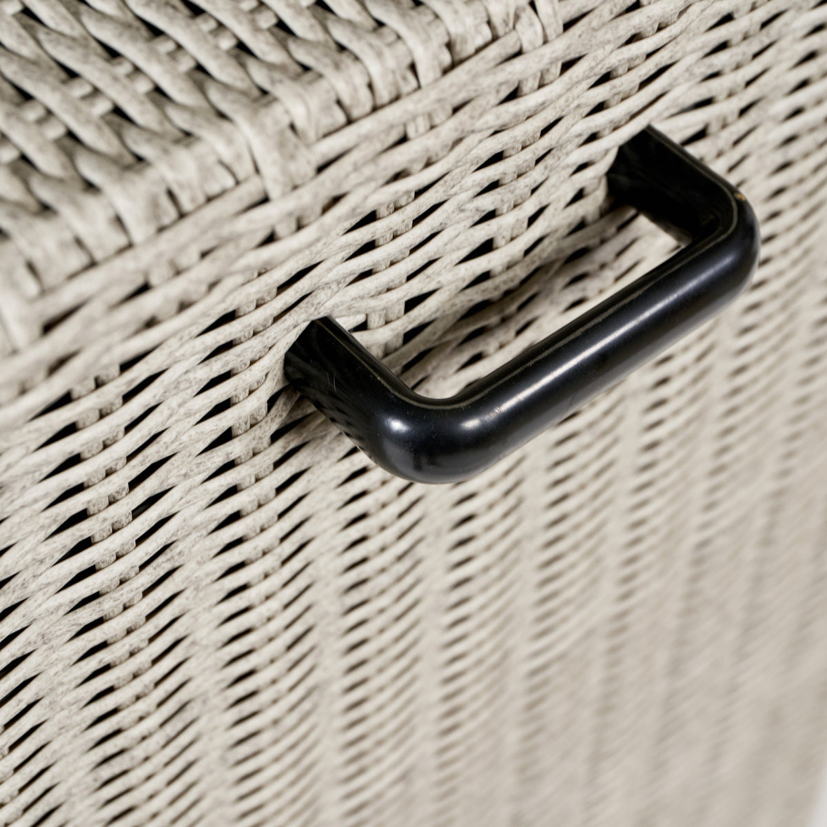 Pacific Lifestyle - Small Rattan Storage Box in Stone Grey