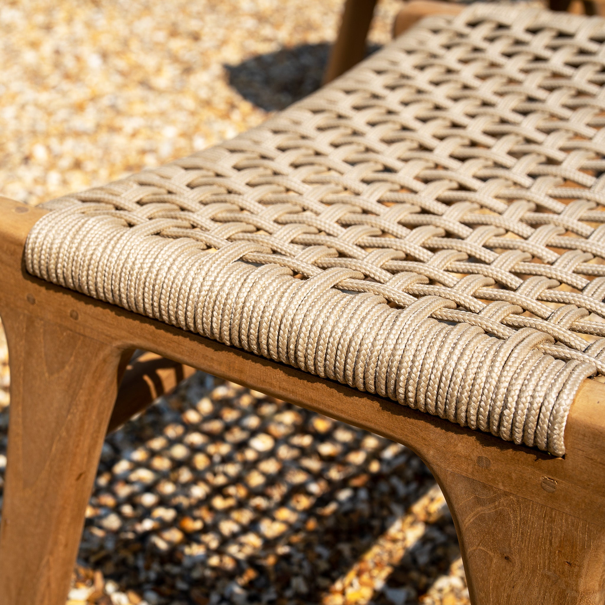 Sorrento Armchair with Ottoman in Taupe