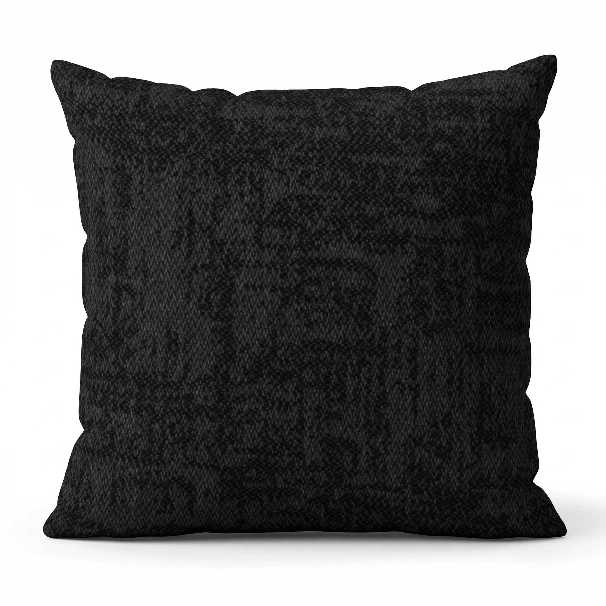 Agora Artisan Grafito Medium Scatter Cushion, 45cm x 45cm, featuring a black textured design, shown on a white background.