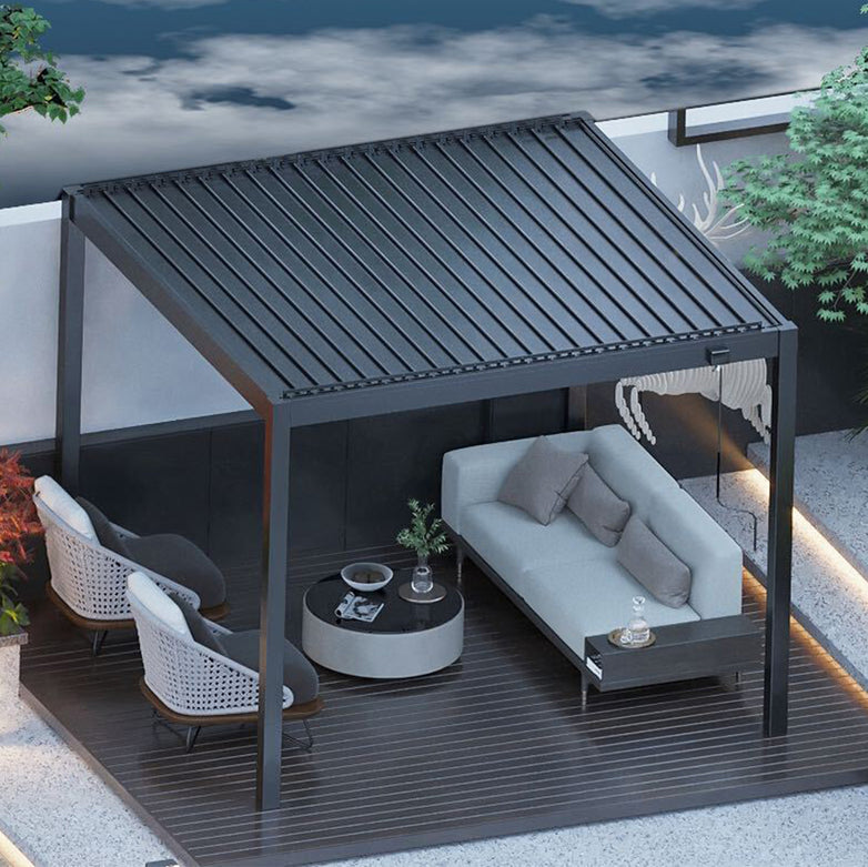 PergoSTET 3m x 4m Steel Rectangular Pergola in Grey