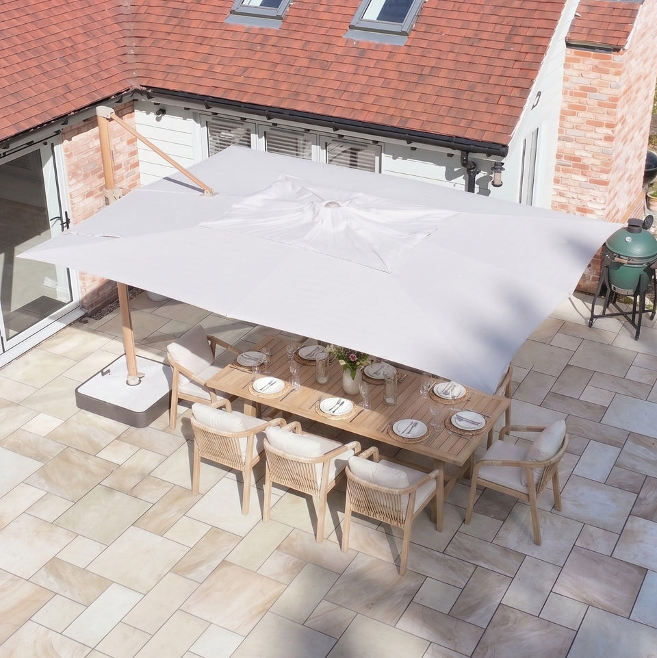 Finca 4m x 3m Cantilever Parasol in Sand