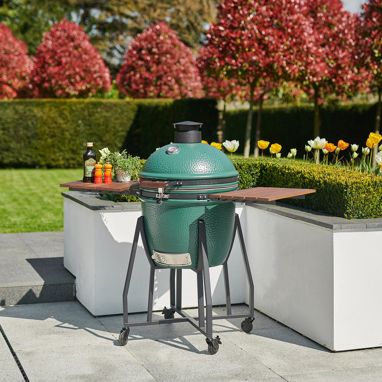 Kamado BBQ 18" Ceramic Grill Egg in Matte Green