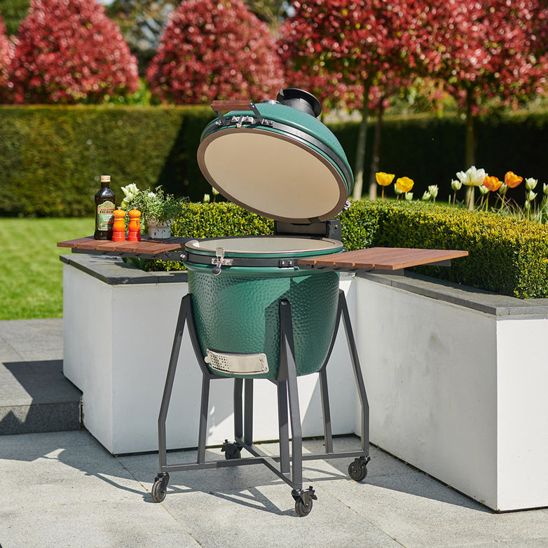 Kamado BBQ 18" Ceramic Grill Egg in Matte Green