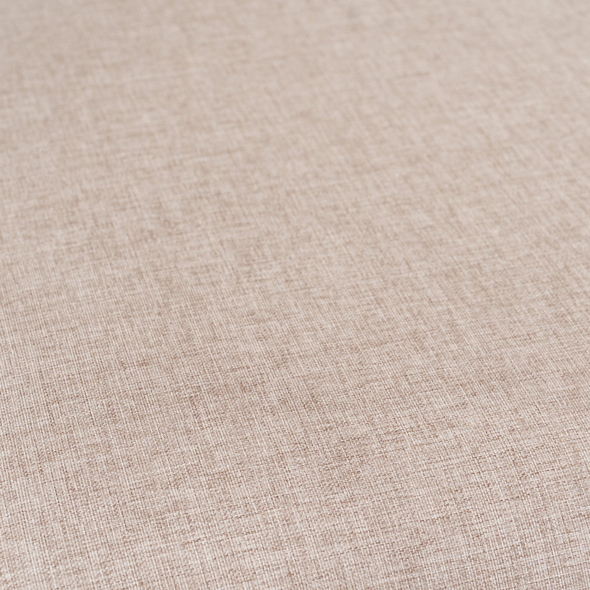 Close-up of beige linen fabric with a subtle woven texture and soft, natural look, perfect for enhancing outdoor furniture like the Lyra Corner Dining Set in Latte or pairing with modern aluminium sofas.