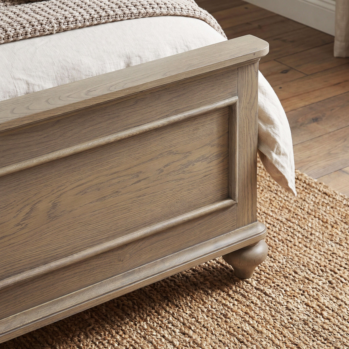 a bed with a blanket on it
