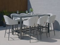 Luna 8 Seat Bar Set in Oyster Grey