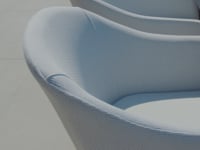 Luna 8 Seat Outdoor Fabric Extending Teak Dining Set in Oyster Grey