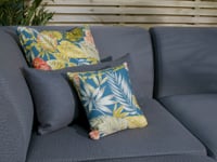 Luna U-Shape Outdoor Fabric Sofa Set with Coffee Table in Grey