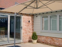 Hera 3m x 2m Rectangular Cantilever Parasol with LED Lighting in Beige