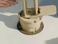 Costa Fillable Parasol Base with Ceramic Plate