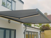 3m x 2m Electric Motorised Awning in Grey