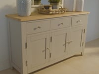 Burford Large 3 Door 3 Drawers Sideboard in Navy Blue
