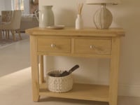 Burford 2 Drawers Console Table in Warm White