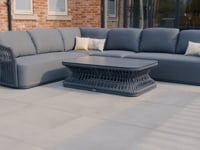 Pello Corner Group set with Rectangular Coffee Table in Grey