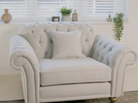 Chesterfield Loveseat in Ivory