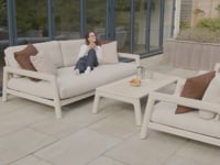 Theia 3 Seat Sofa Set in Oatmeal