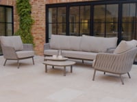 Capri 3 Seat Sofa Set in Stone Grey
