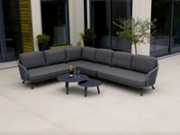 Dekota Large Corner Sofa Set in Fawn