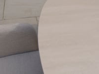 Luna 8 Seat Outdoor Fabric Oval Ceramic Dining Set in Fawn