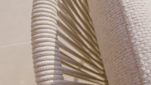Ravona 8 Seat Rope Extending Dining Set (207-277cm) in Latte
