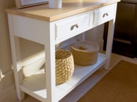 Amberley 2 Drawers Console Table in Light Oak