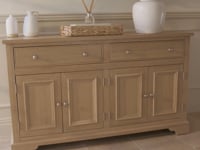 Amberley Large 4 Door 2 Drawers Sideboard in Light Oak