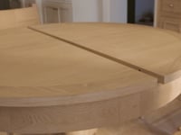 Amberley 4-6 Seater Round Extending Dining Table in Warm White