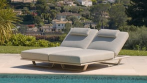Hatia Double Sun Lounger in Latte