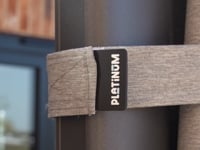 Nexus T2 Premium 3m Square Cantilever Parasol in Manhattan Grey with 90kg Granite Base