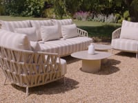 Madeira 3 Seat Sofa Set in Striped Latte