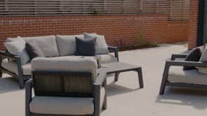 Theia 3 Seat Sofa Set in Truffle