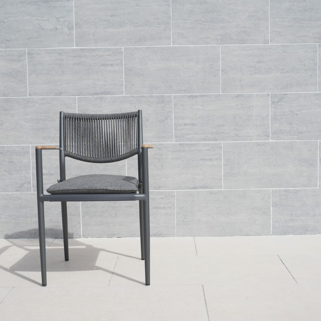 Tellaro Rope Dining Chair in Latte (4pcs)