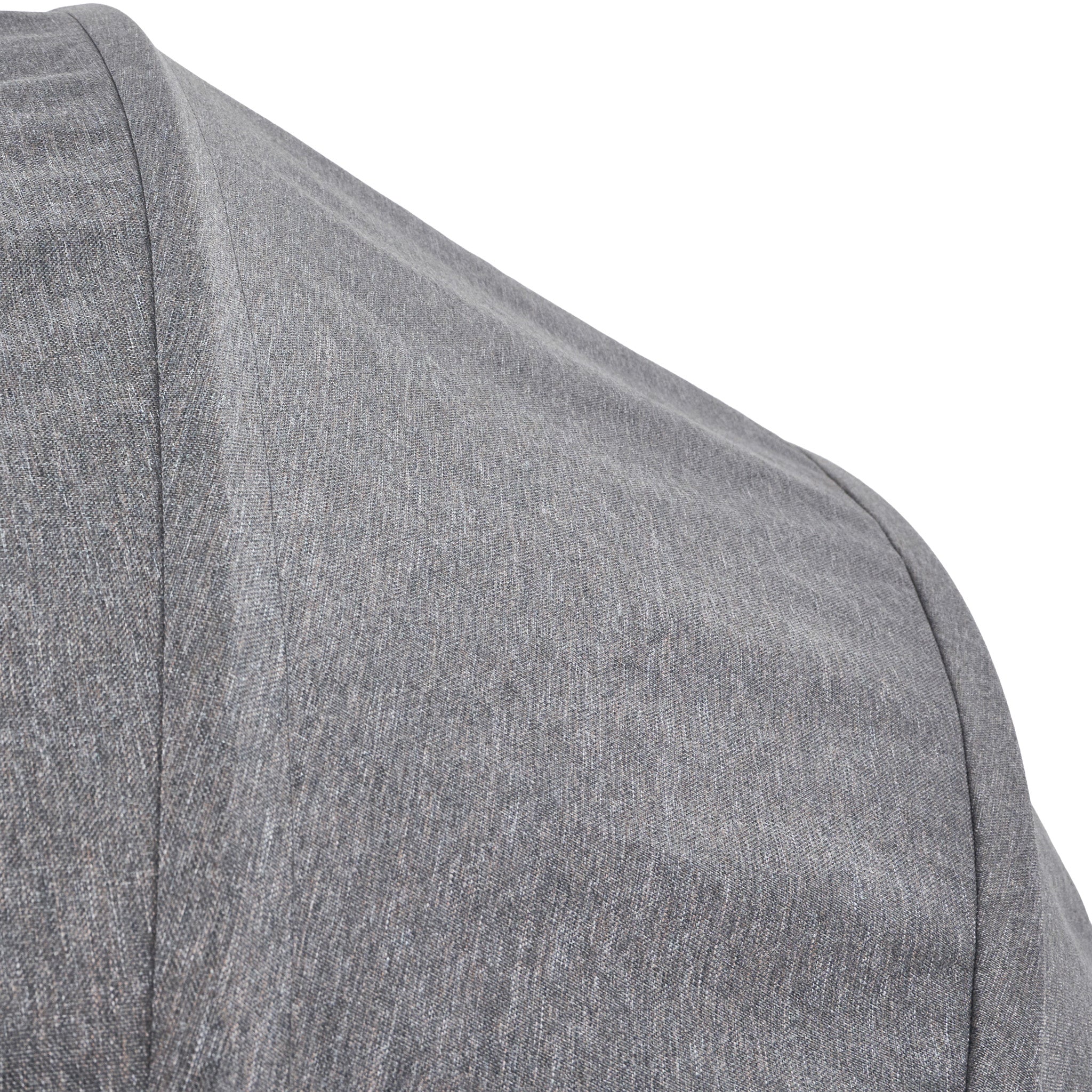 Close-up of the shoulder section of the Pacific Lifestyle - Bermuda Daybed in Slate Grey, highlighting weatherproof stitching and texture detail.