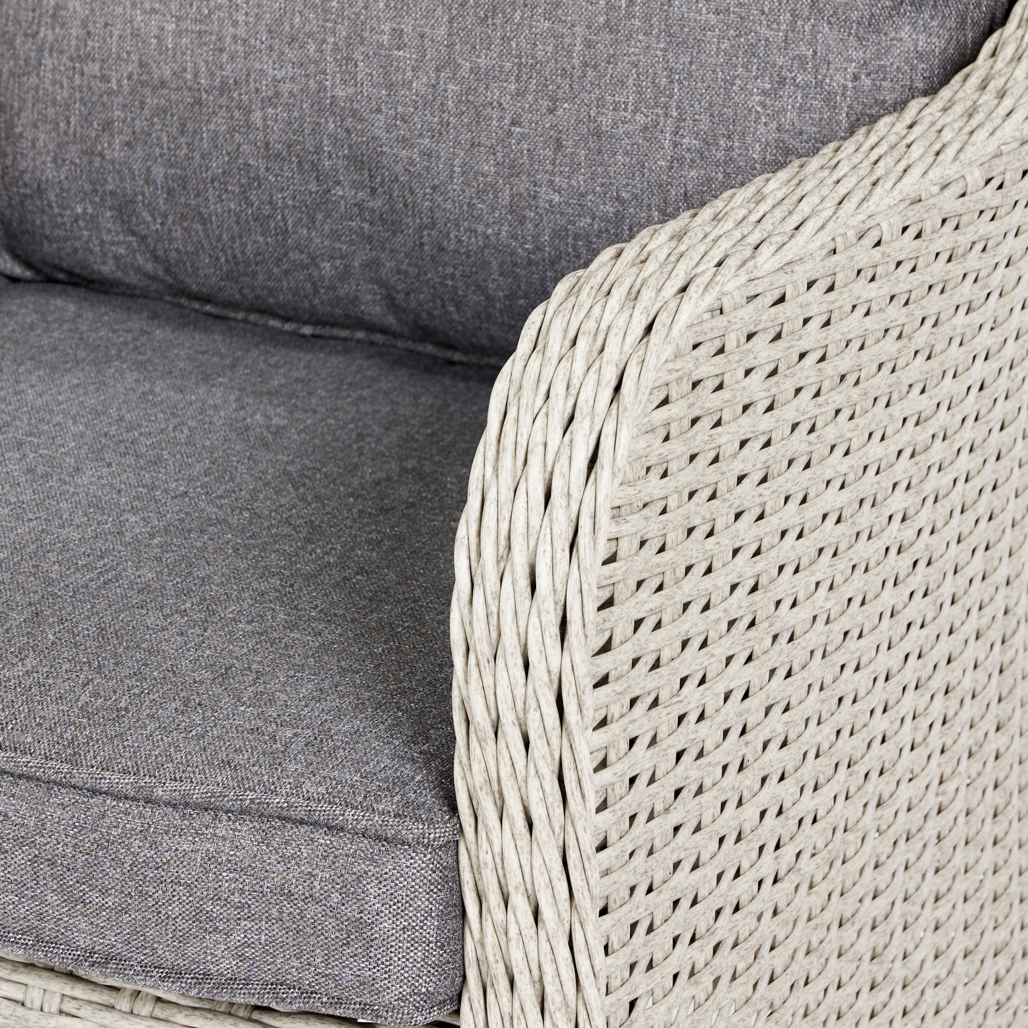 Antigua Bistro Set with Ceramic Top in Stone Grey