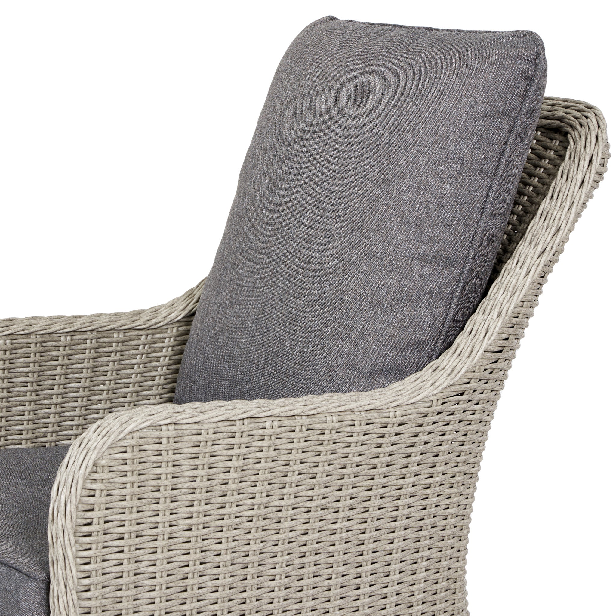 Antigua Bistro Set with Ceramic Top in Stone Grey