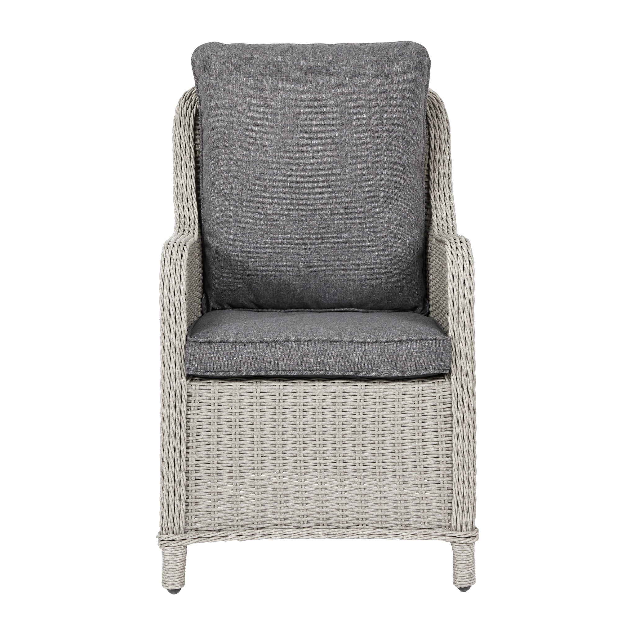 Antigua Bistro Set with Ceramic Top in Stone Grey