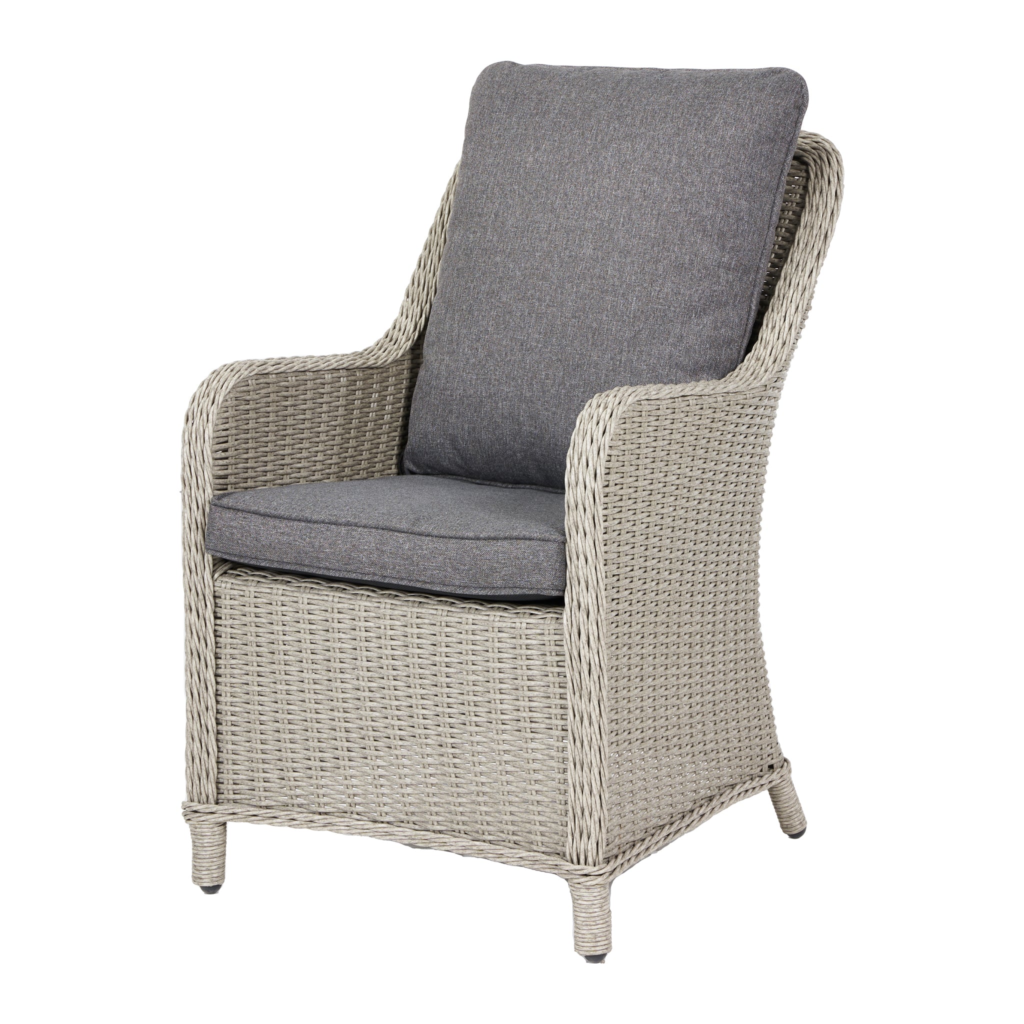 Antigua Bistro Set with Ceramic Top in Stone Grey