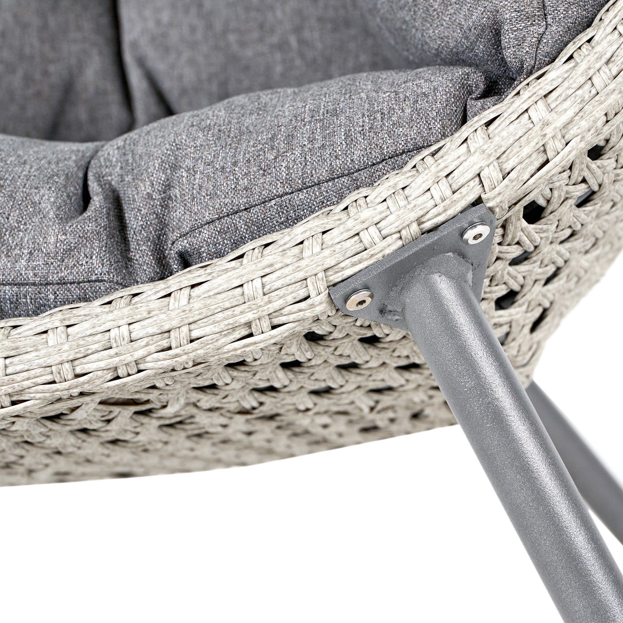 St Kitts Single Nest Chair in Stone Grey
