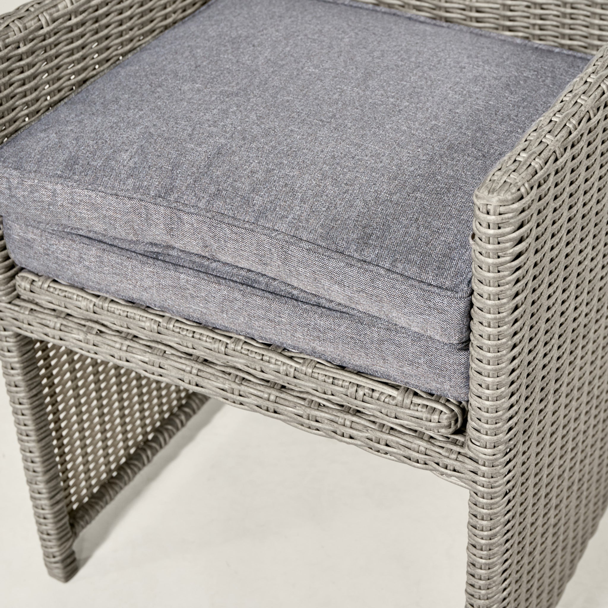 Bermuda Cube Set with Ceramic Top in Stone Grey