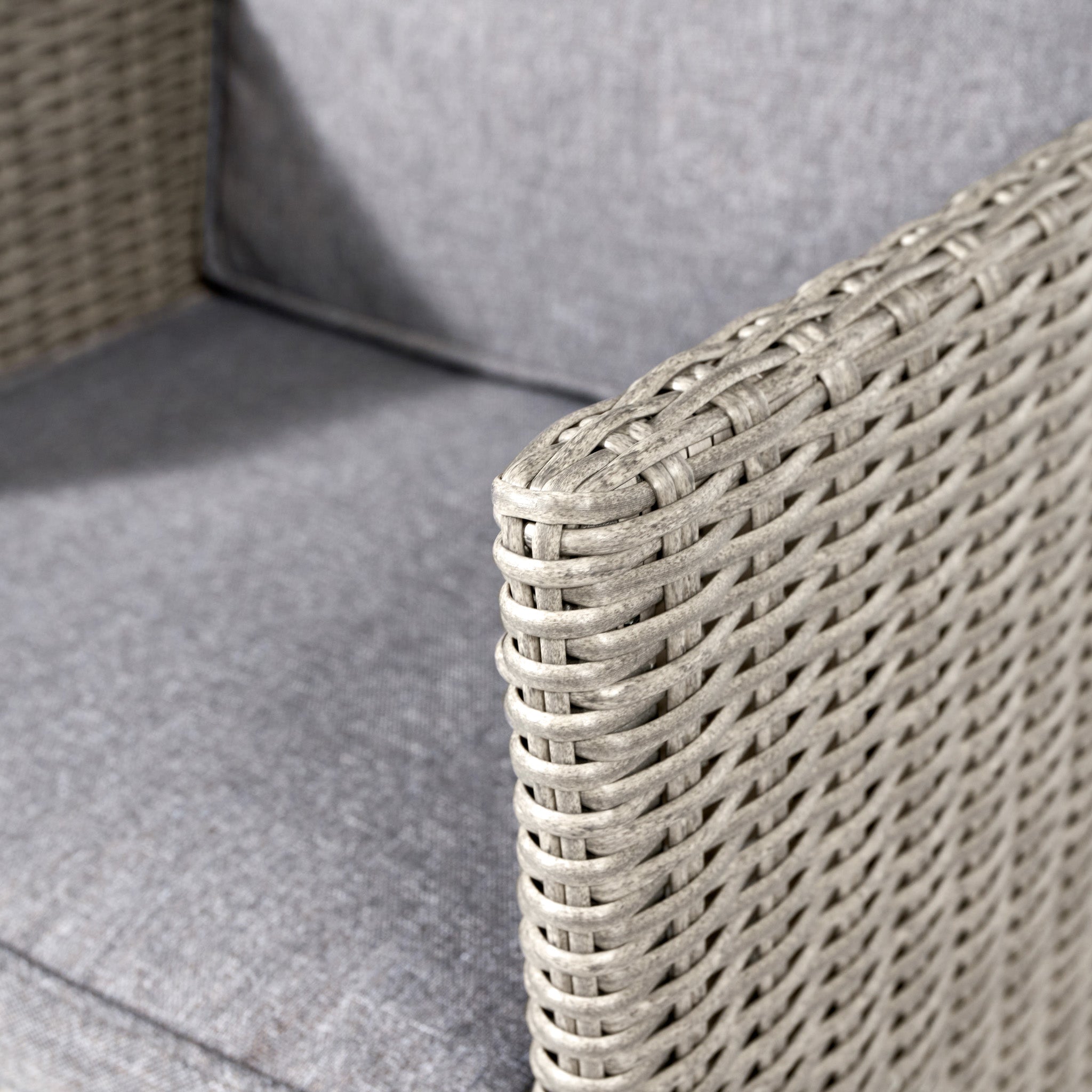 Bermuda Cube Set with Ceramic Top in Stone Grey