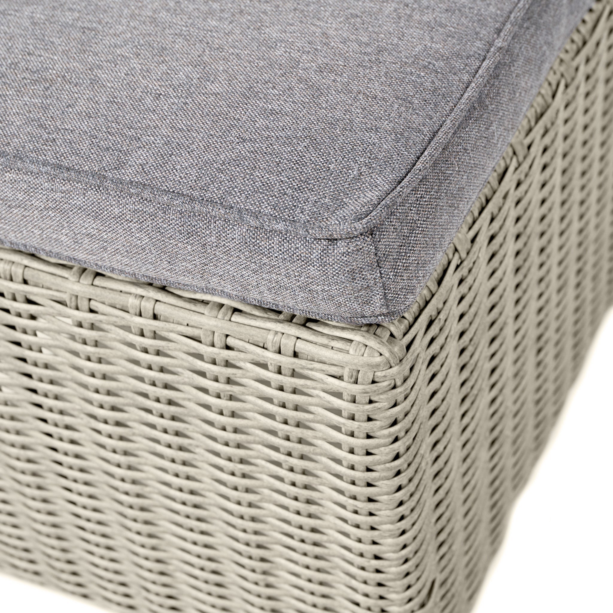 Bermuda Cube Set with Ceramic Top in Stone Grey