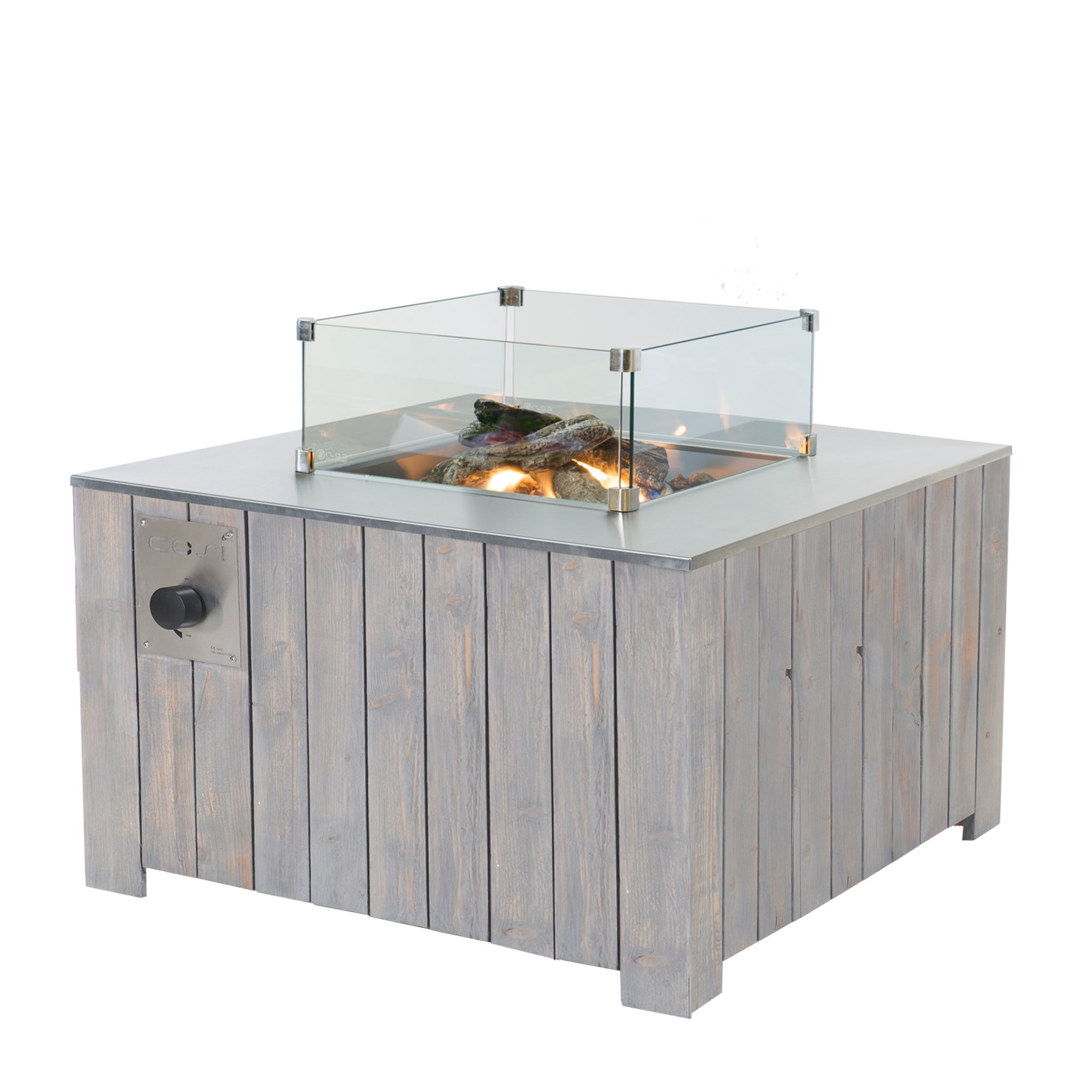 Cosiglass Set Square Fire Pit Large