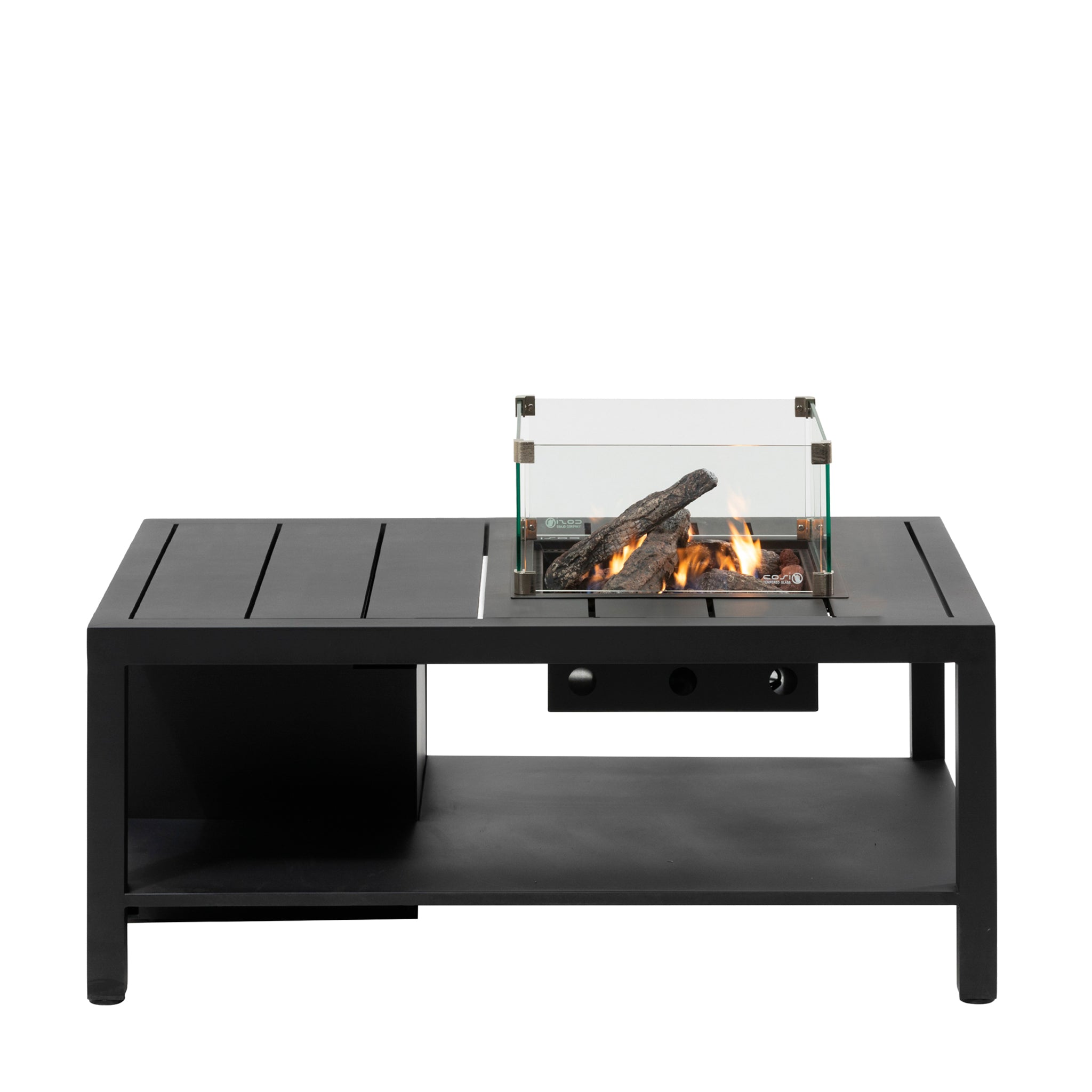 Cosiflow 120 Rectangular Anthracite Firepit Table
