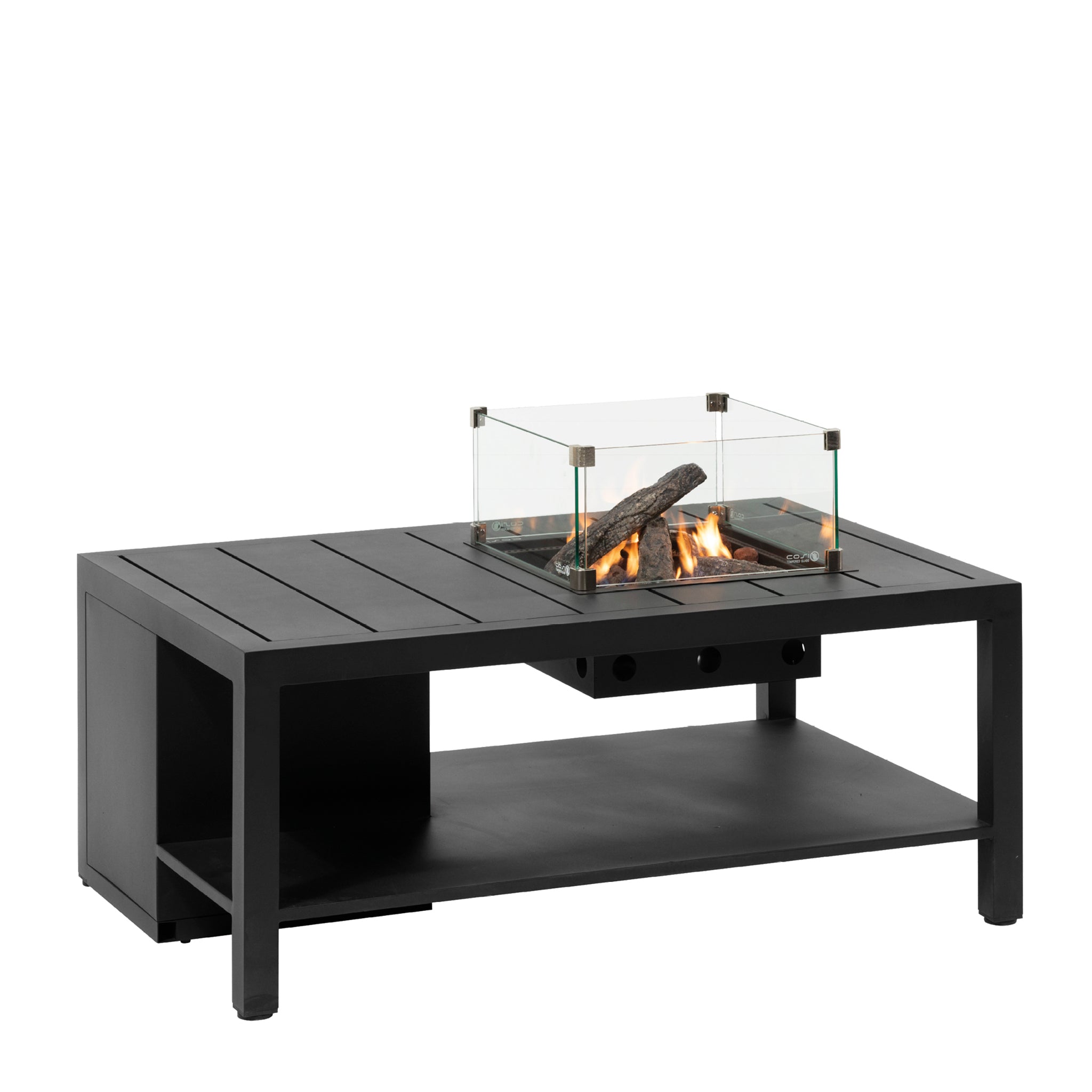Cosiflow 120 Rectangular Anthracite Firepit Table