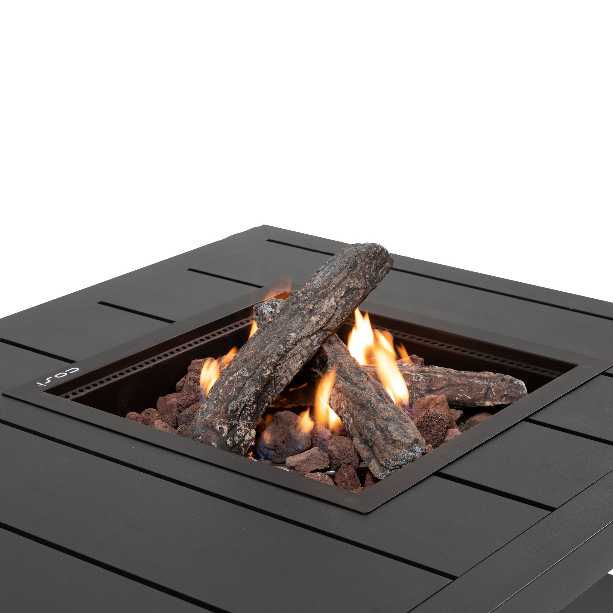 Cosiflow 120 Rectangular Anthracite Firepit Table