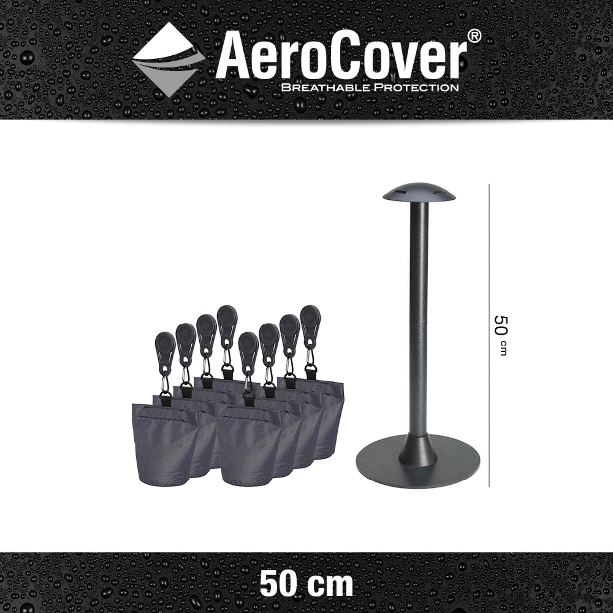 AeroCover - Support Pole Set - 24x10x20cm high