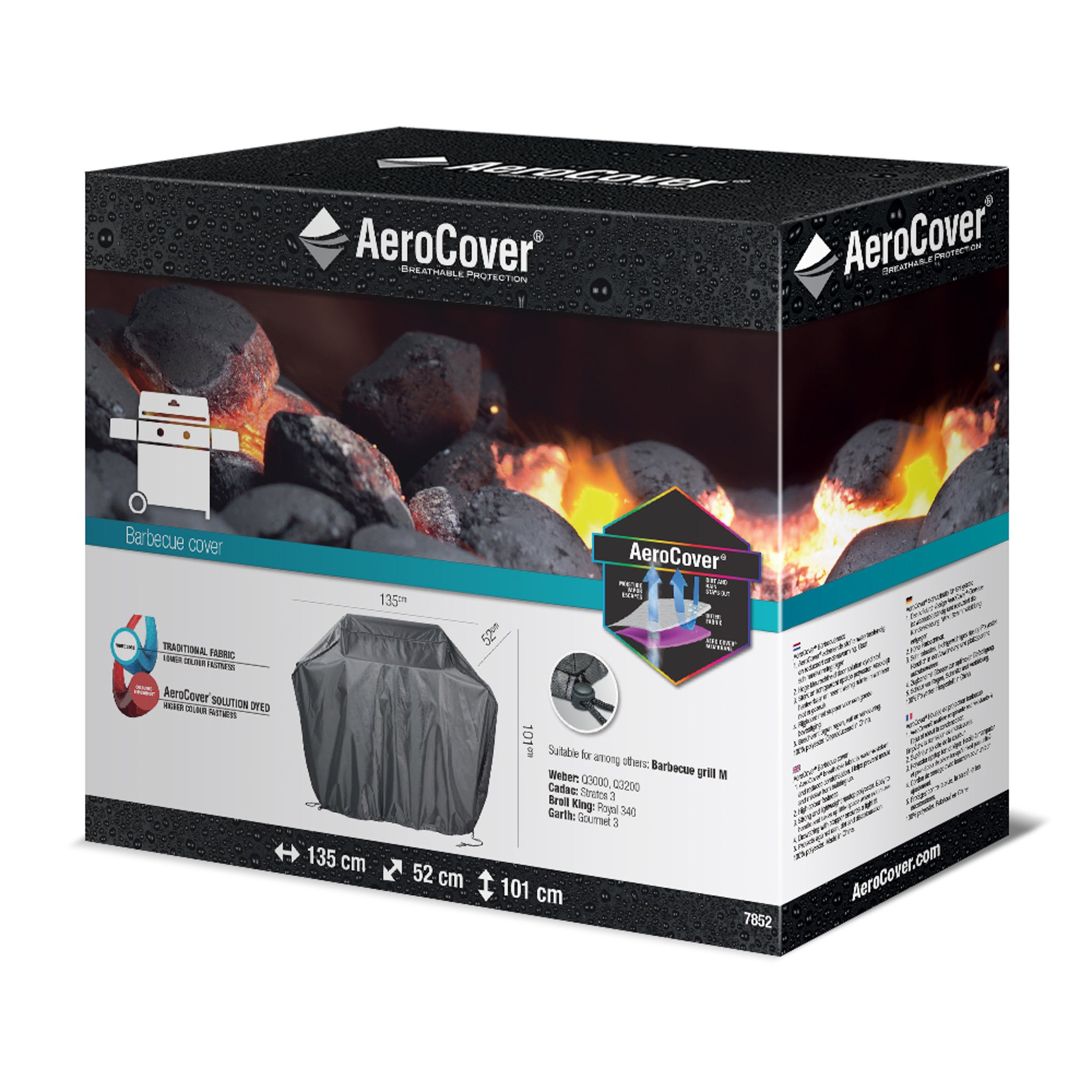 AeroCover - Gas Barbecue Cover 135 x 52 x 101cm high