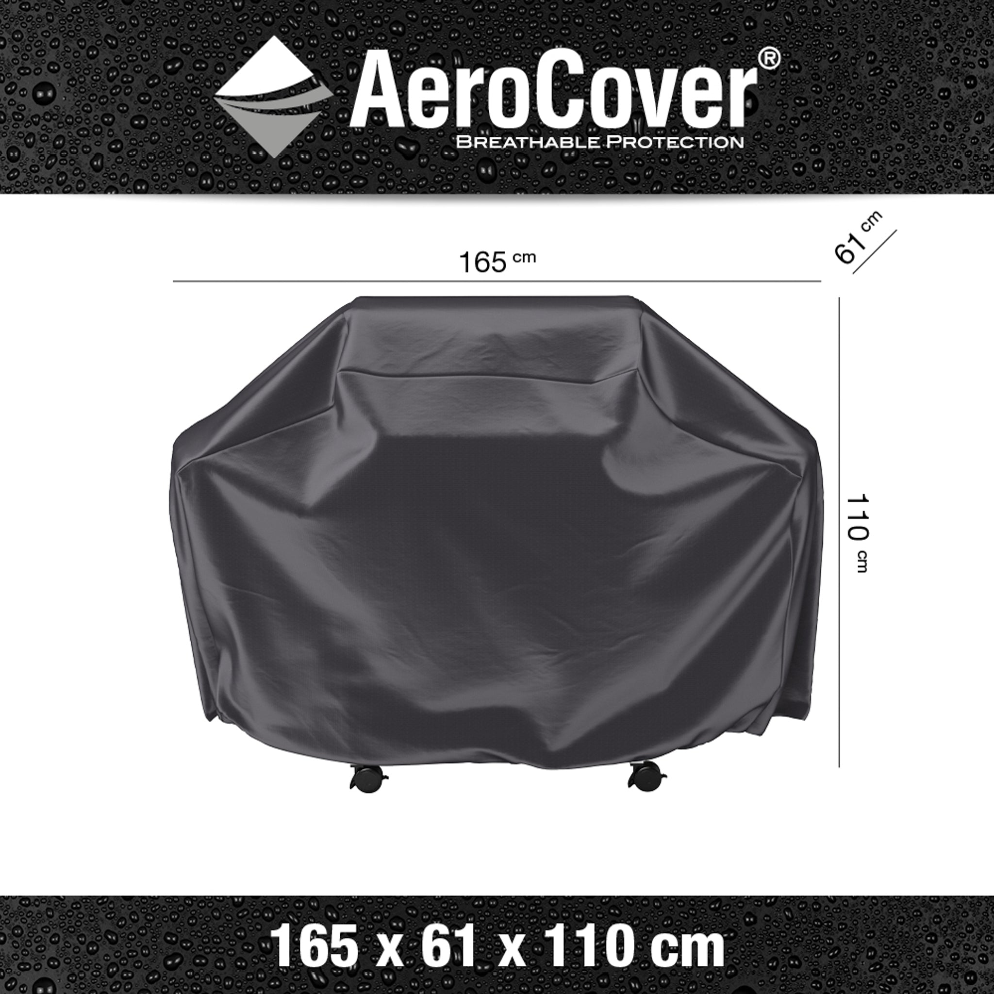AeroCover - Gas Barbecue Cover 165 x 61 x 110cm high