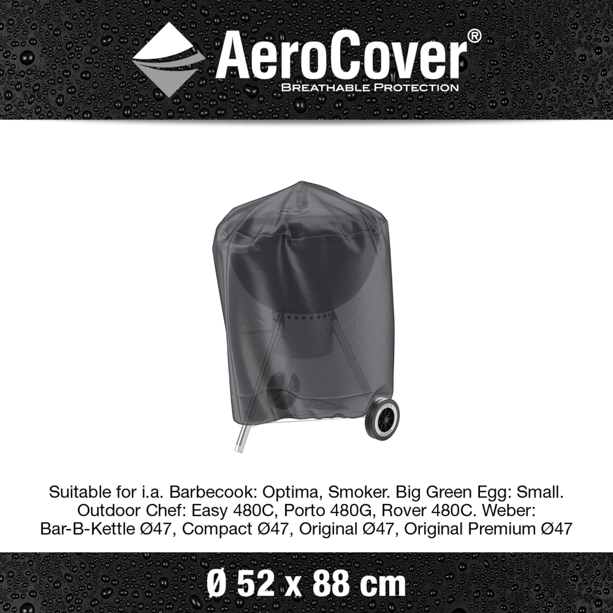 AeroCover - Barbecue Kettle Round Cover 52 x 88cm high