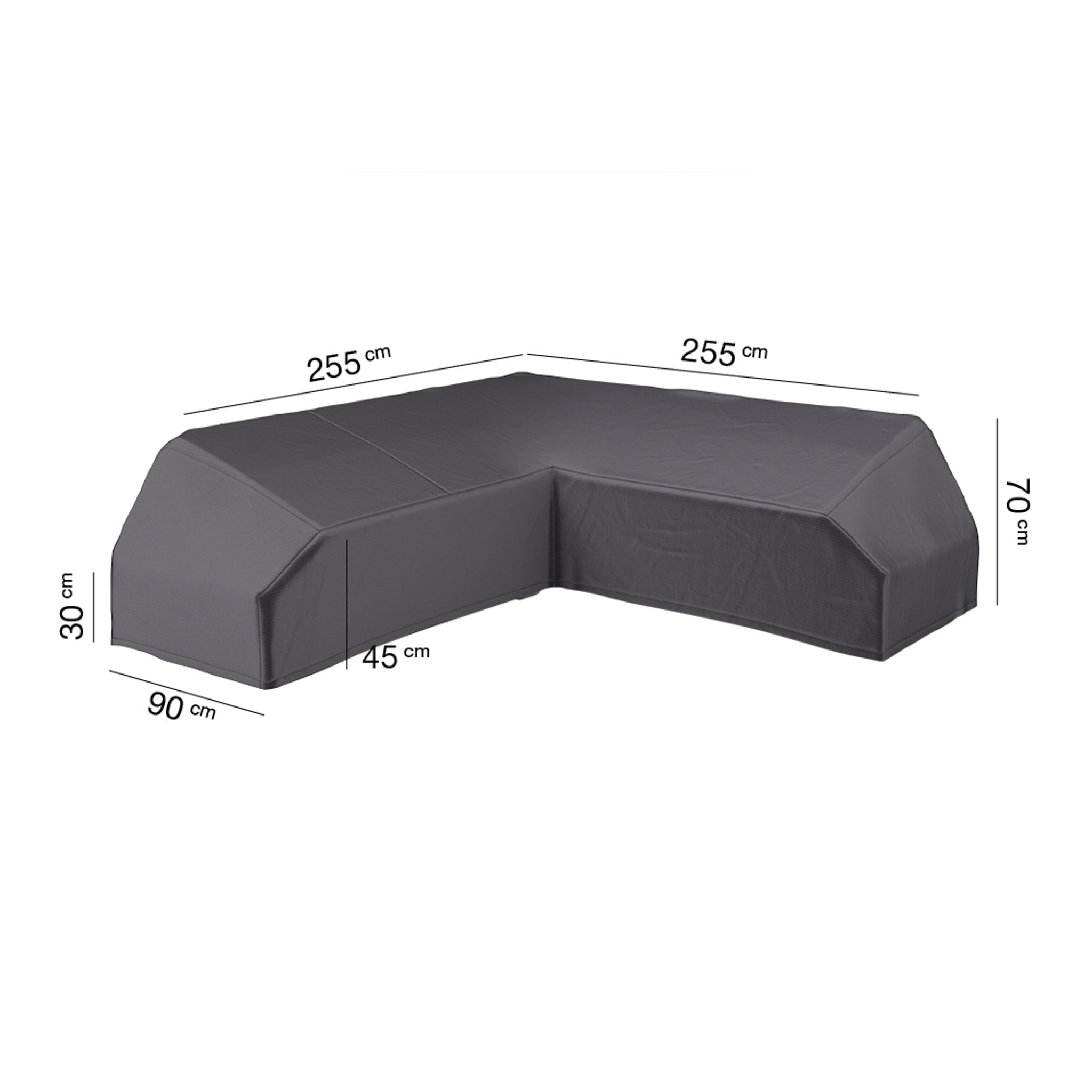 AeroCover - Platform Cover 255x255x90xH30/45/70cm high